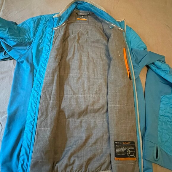 Men's Light Blue Icebreaker Jacket Size L - Picture 3 of 6